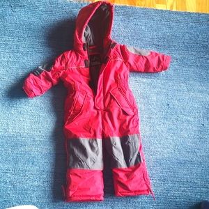 2T snowsuit. Unisex fleece lined